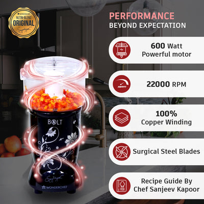 Wonderchef Renewed Nutri-blend BOLT | 600W