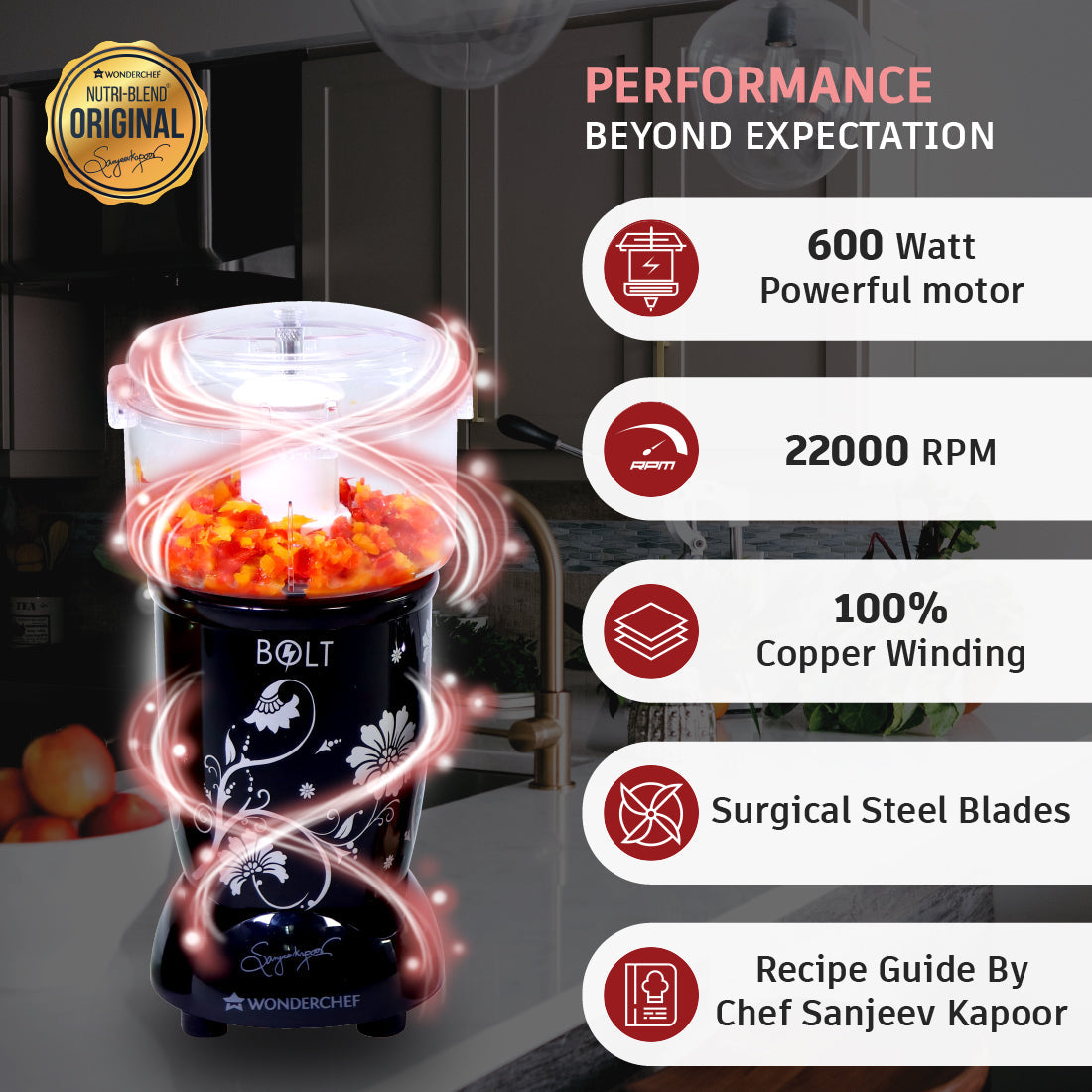 Wonderchef Renewed Nutri-blend BOLT | 600W