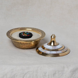 Brass Mother of Pearl Charcoal Burner Kit