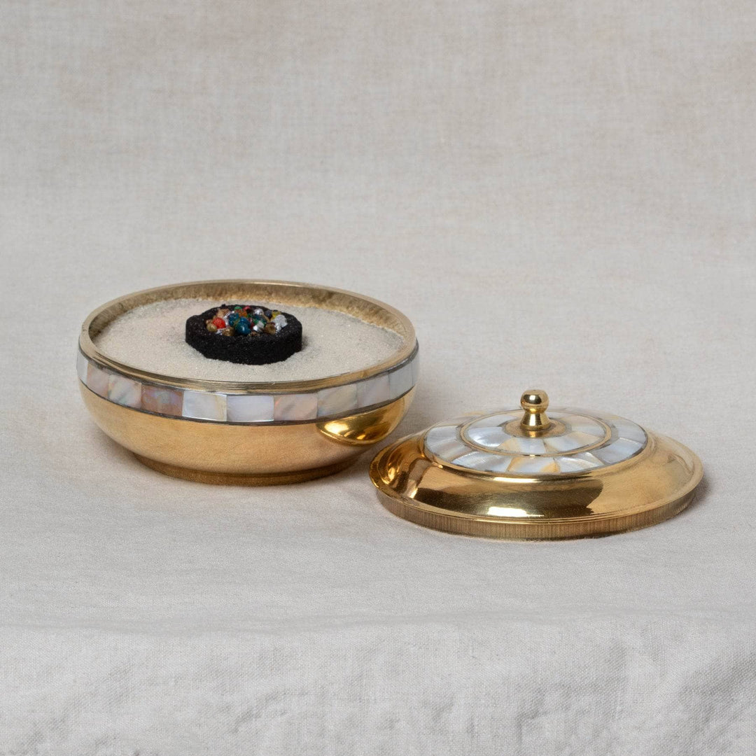 Brass Mother of Pearl Charcoal Burner Kit