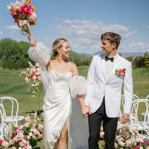 Trendy Pinks and Neutrals Country Club Styled Shoot