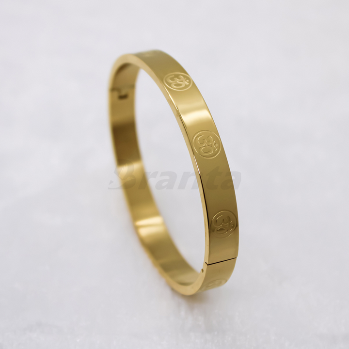 Om Men's Gold Bracelet