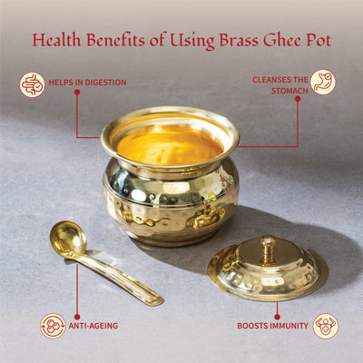 Brass Ghee Pot