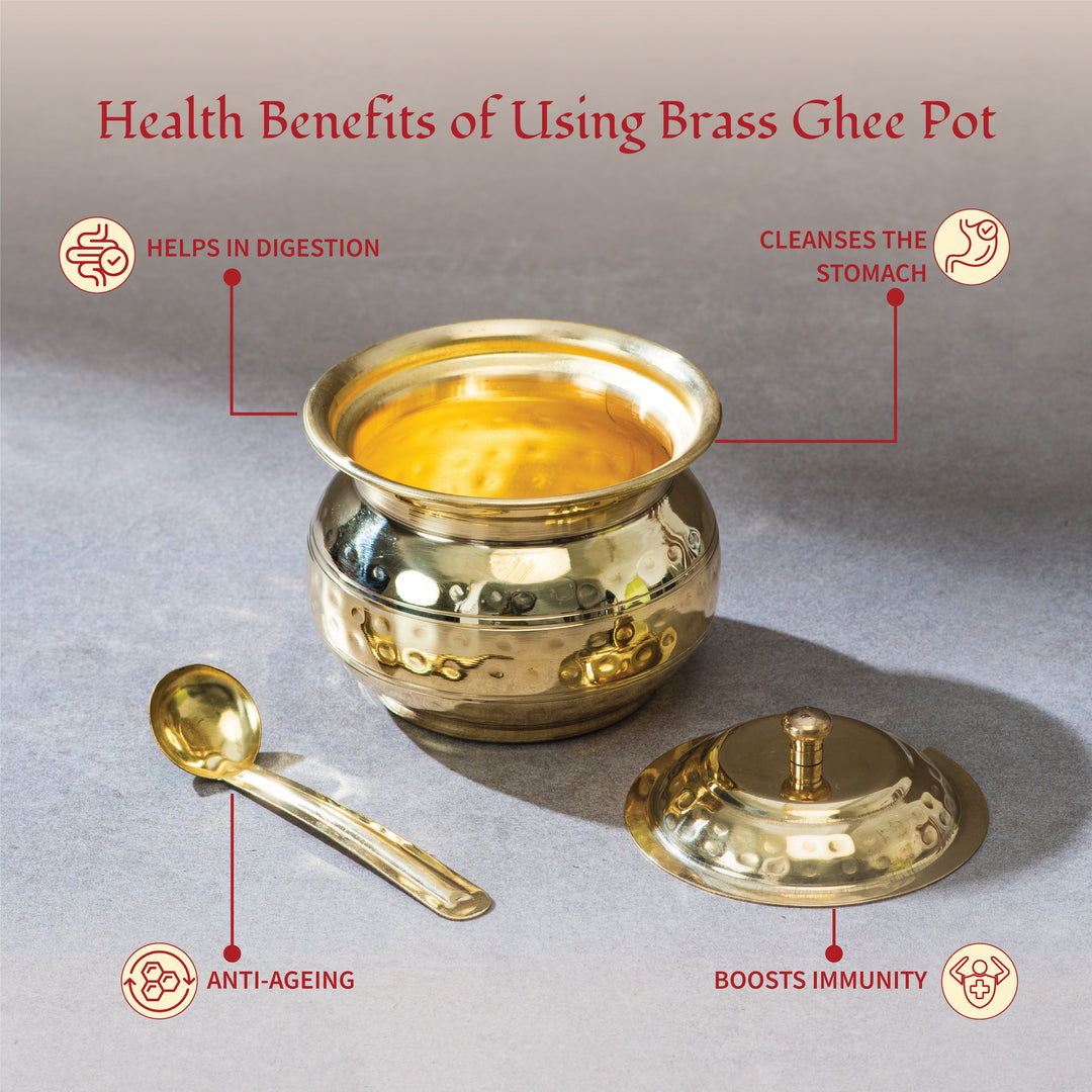 Brass Ghee Pot