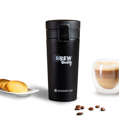 Wonderchef Renewed Brew Buddy Portable Coffee Mug .