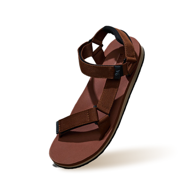 Airy Strap Sandals : Brown-Black