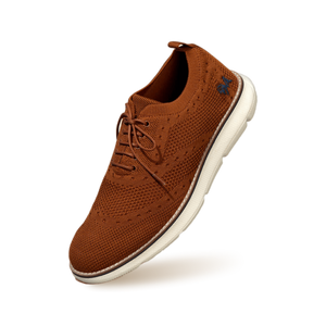 Dress Sneakers : Brown Ivory