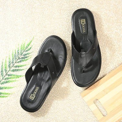 Egoss Leather Slippers For Men
