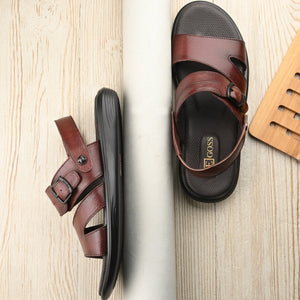 Egoss Leather Sandals For Men