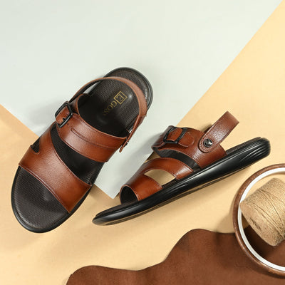 Egoss Leather Sandals For Men