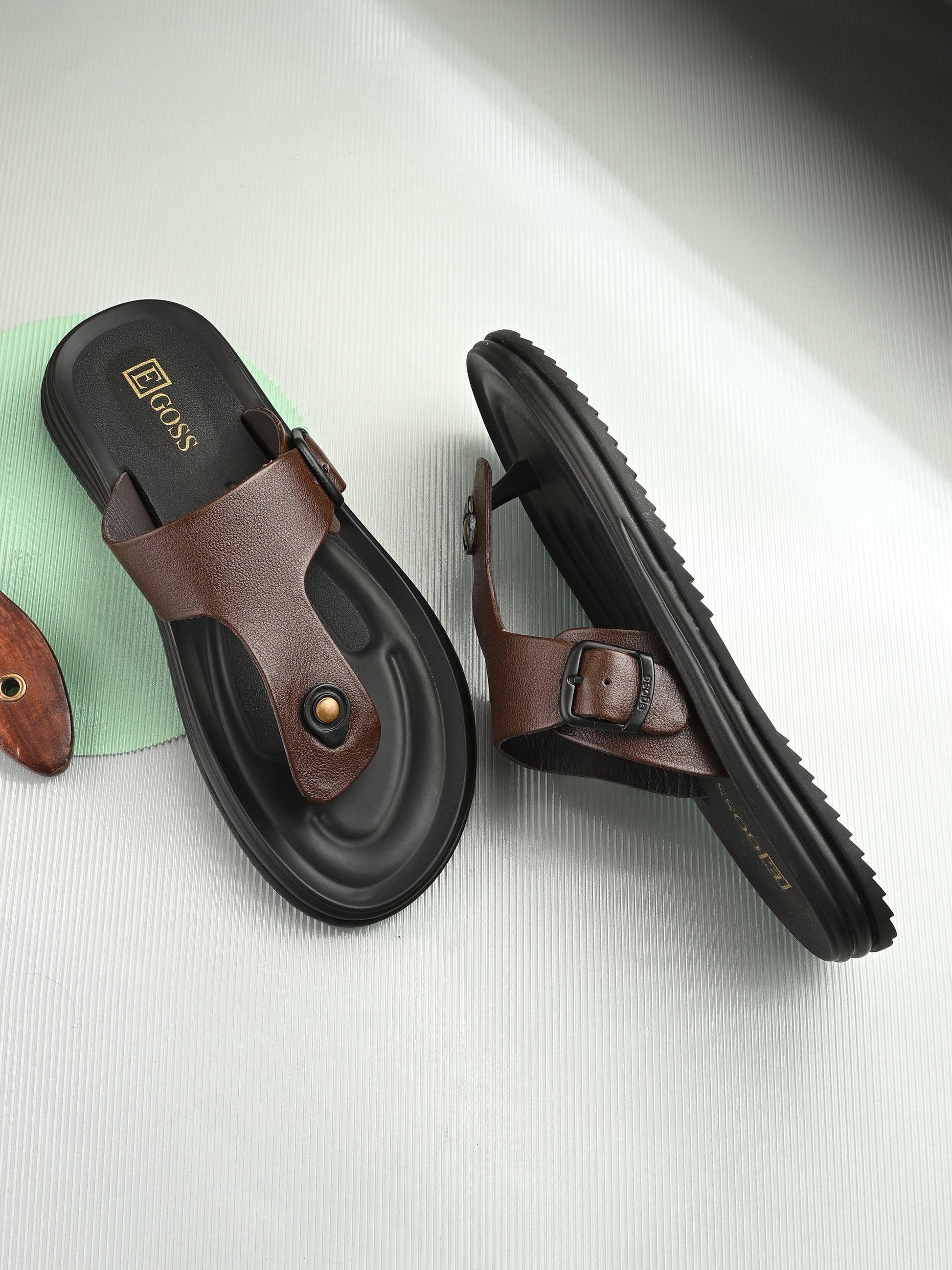 Comet Leather Slippers by Aspeerio