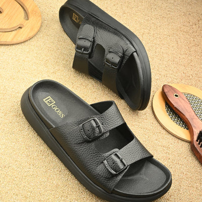 Comet Leather Slippers by Aspeerio