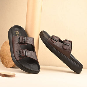 Comet Leather Slippers by Aspeerio