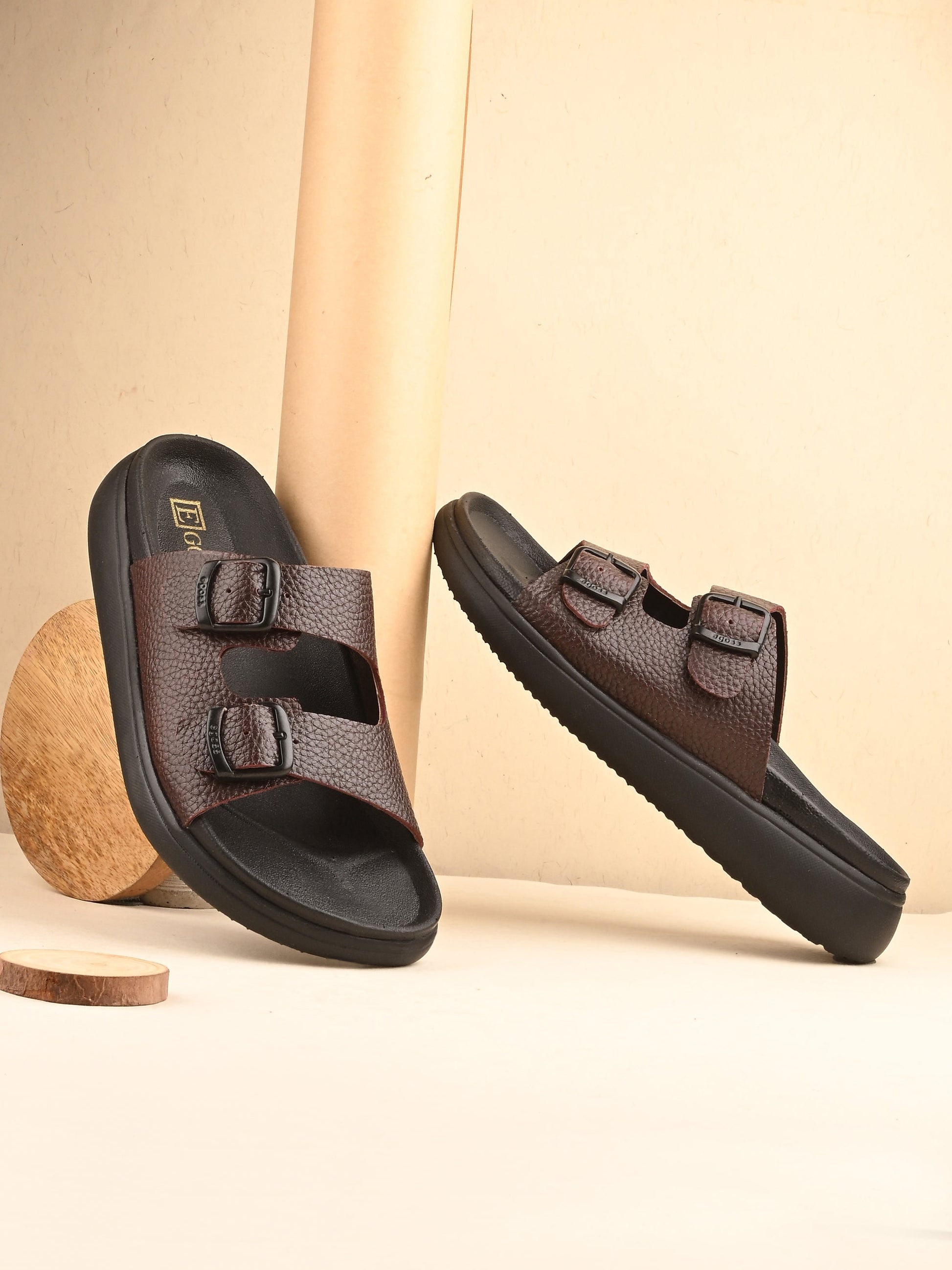 Comet Leather Slippers by Aspeerio