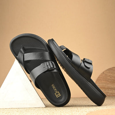 Comet Leather Slippers by Aspeerio
