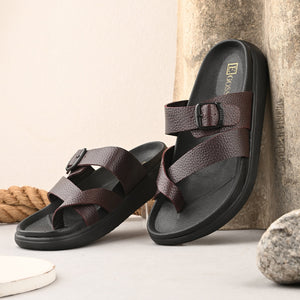 Comet Leather Slippers by Aspeerio