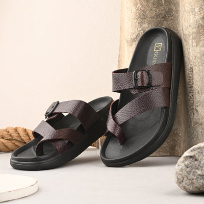 Comet Leather Slippers by Aspeerio