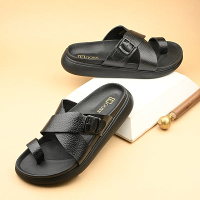 Comet Leather Slippers by Aspeerio