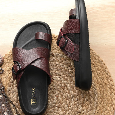 Comet Leather Slippers by Aspeerio
