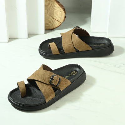 Comet Leather Slippers by Aspeerio