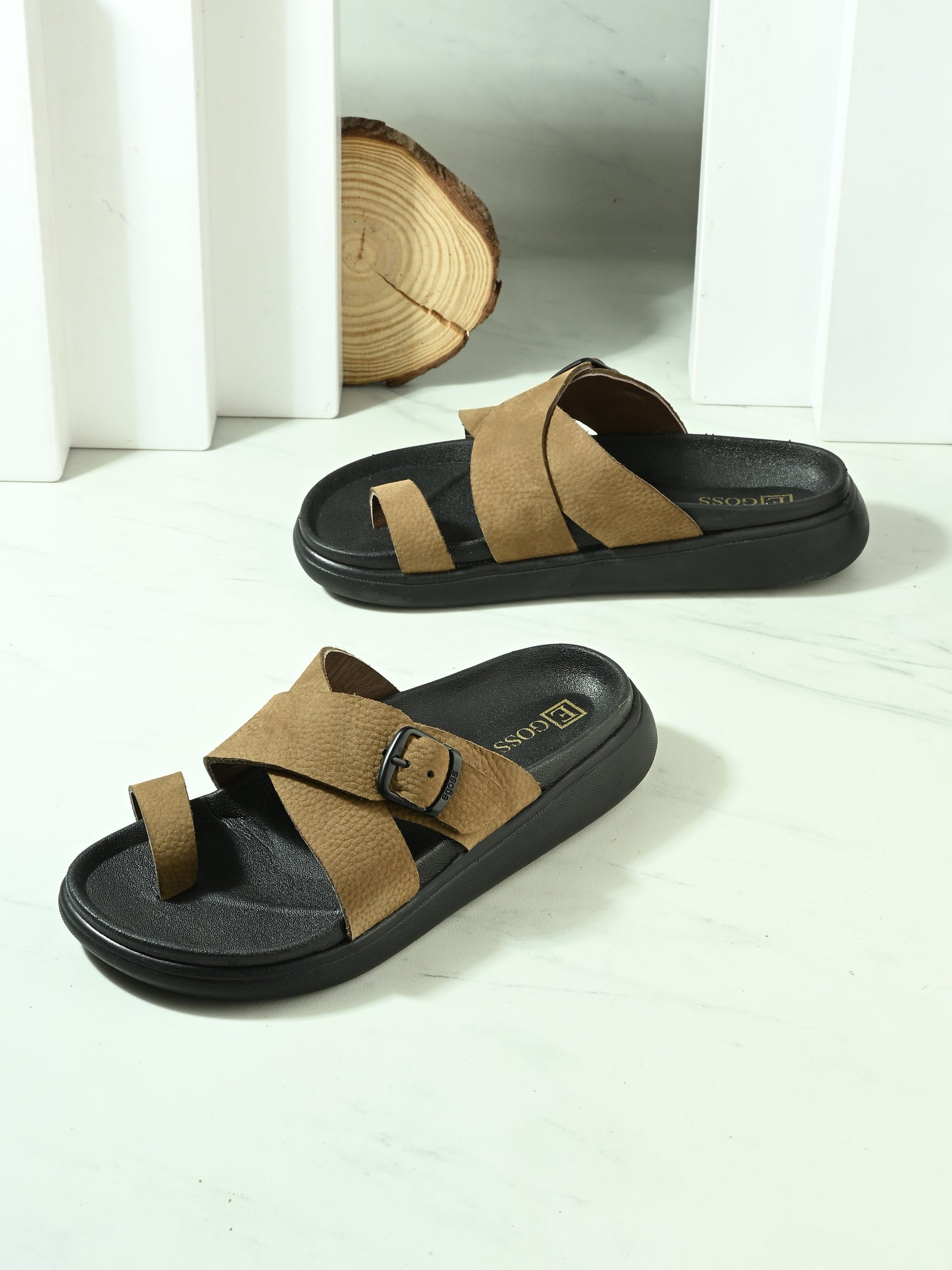 Comet Leather Slippers by Aspeerio