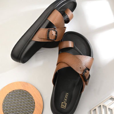 Comet Leather Slippers by Aspeerio