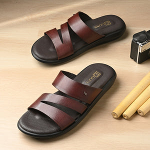 Egoss Leather Slippers For Men