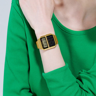 Casio Vintage Yellow Dial Unisex 43.2mm C011