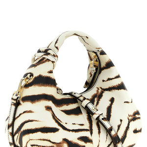 Ganni Mini Hobo Zebra Handbag