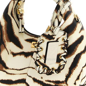 Ganni Mini Hobo Zebra Handbag