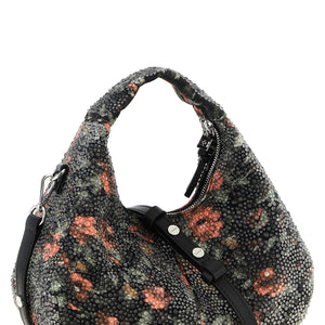Ganni Mini Hobo Flowers Handbag