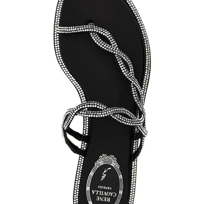 René Caovilla Braid Sandals
