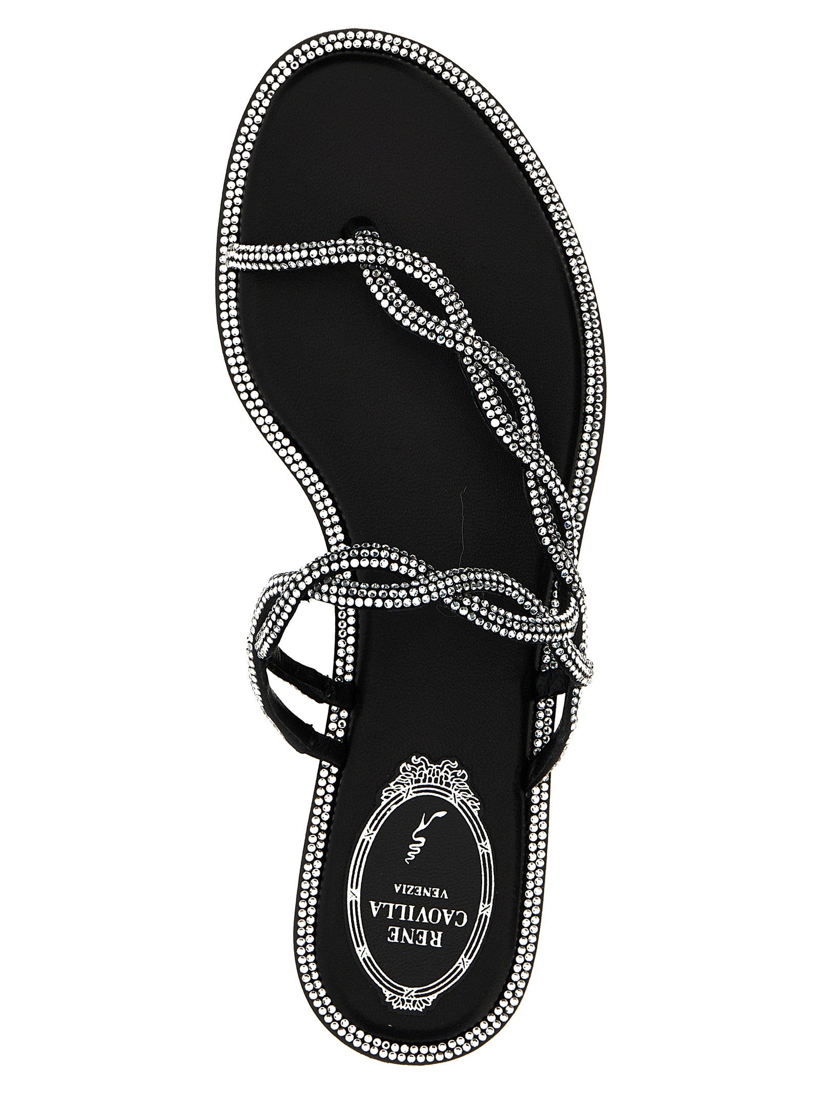 René Caovilla Braid Sandals