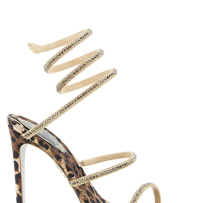 René Caovilla Cleo Leopard Sandals