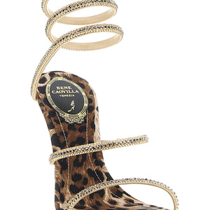 René Caovilla Cleo Leopard Sandals