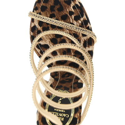 René Caovilla Cleo Leopard Sandals