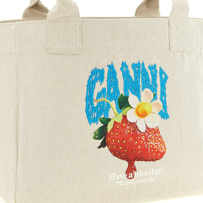 Ganni Medium Strawberry Shopping Bag