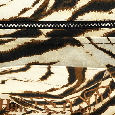 Ganni Xxl Zebra Shopping Bag