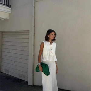 Miya Statement Vest Top with Skirt
