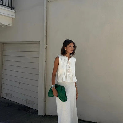 Miya Statement Vest Top with Skirt