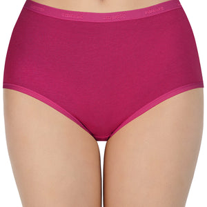 High Rise Solid Full Brief Panties (Pack of 3)