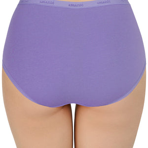 High Rise Solid Full Brief Panties (Pack of 3)