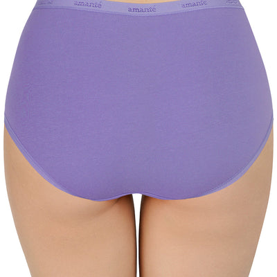 High Rise Solid Full Brief Panties (Pack of 3)