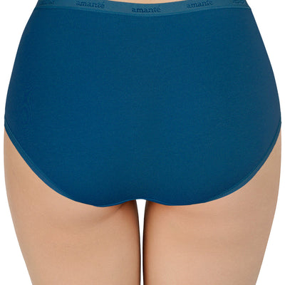 High Rise Solid Full Brief Panties (Pack of 3)
