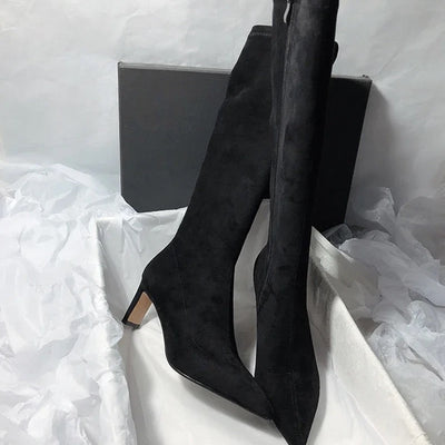 Leona Over Knee Premium Suede Boots