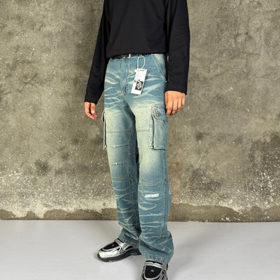 Crackle Cargo-Indigo Tint