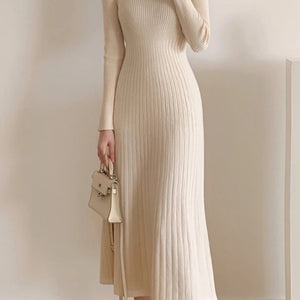 Misty Premium Woolen Knitted Midi Dress