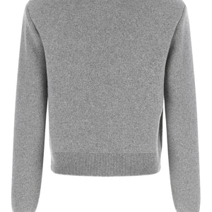 Balmain Sculpture Button Crew Neck Cardigan