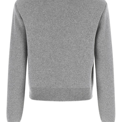 Balmain Sculpture Button Crew Neck Cardigan