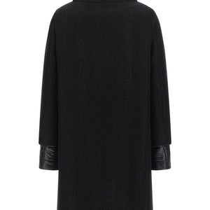 Herno Lamé Thread And Wool Coat